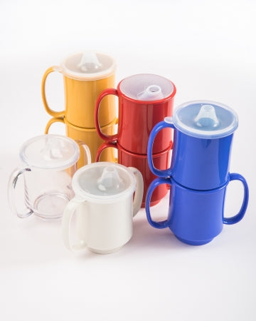 24 Single handled mugs - Blue