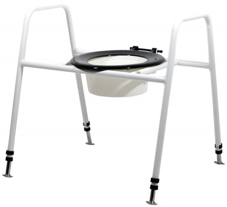 Solo Skandia Combined Bariatric Raised Toilet Seat and Frame - Floor Fixed